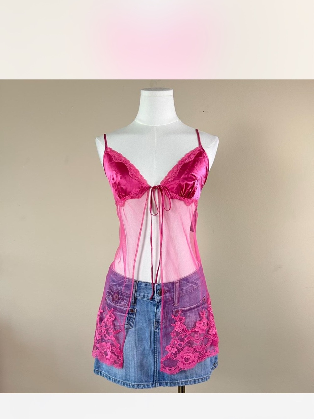 Y2K Victorias Secret Baby Doll Top